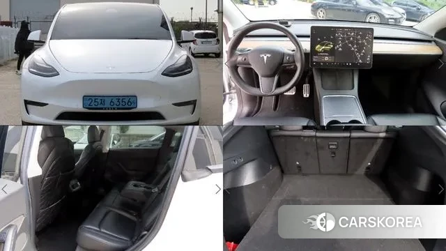 Tesla Model Y 2021 Белый из Кореи