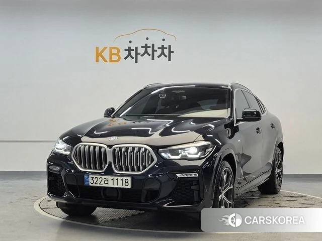 BMW X6 (G06) 2021 Черный из Кореи