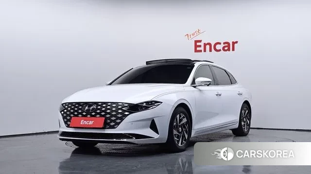 Hyundai The New Grandeur IG Hybrid 2021 Белый из Кореи