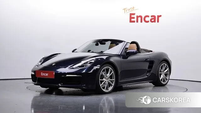 Porsche 718 Boxster 2019 Синий из Кореи