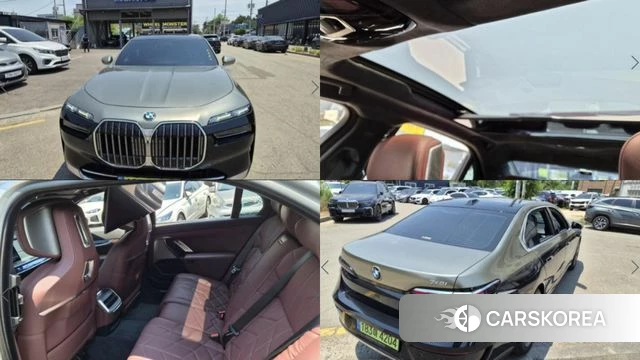 BMW 7 Series (G70) 2023 Серый из Кореи