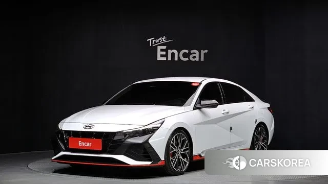 Hyundai Avante (CN7) 2022 Белый из Кореи