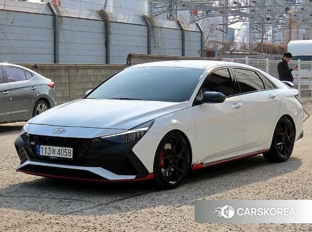 Hyundai Avante (CN7) 2021 Белый из Кореи