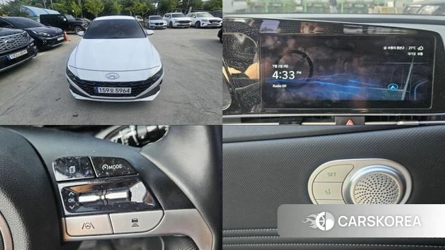 Hyundai Avante (CN7) 2022 Белый из Кореи