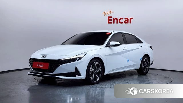 Hyundai Avante (CN7) 2021 Белый из Кореи