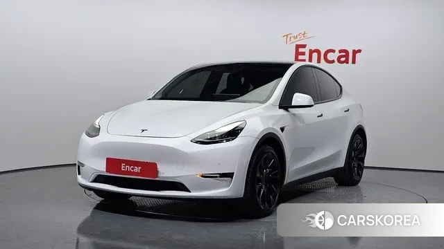Tesla Model Y 2021 Белый из Кореи