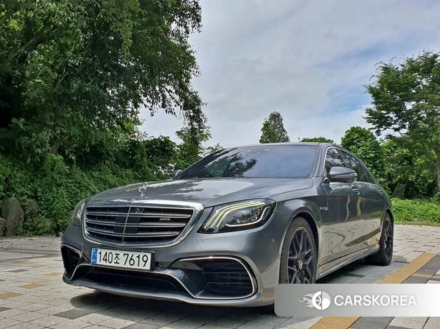 Mercedes-Benz S-Class W222 2019 Серебристо-серый из Кореи