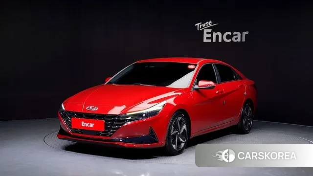 Hyundai Avante (CN7) 2020 Красный из Кореи