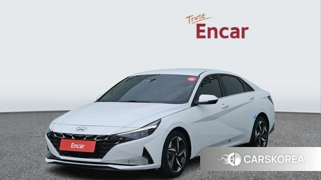 Hyundai Avante (CN7) 2021 Белый из Кореи