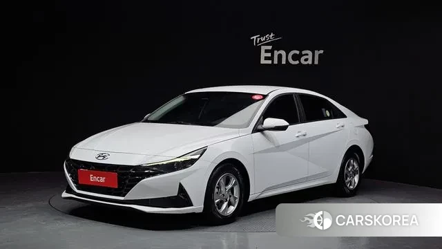 Hyundai Avante (CN7) 2022 Белый из Кореи