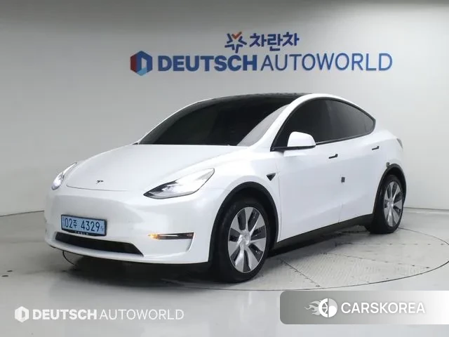 Tesla Model Y 2021 Черный из Кореи