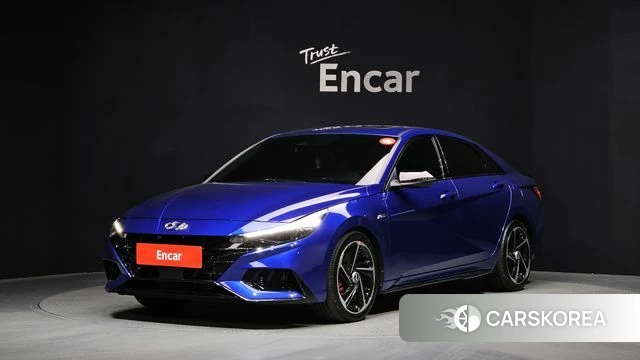 Hyundai Avante (CN7) 2021 Синий из Кореи