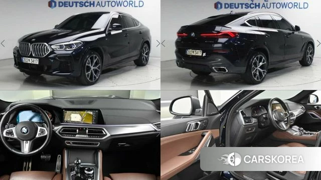 BMW X6 (G06) 2021 Черный из Кореи