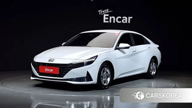 Hyundai Avante (CN7) 2021 Белый из Кореи