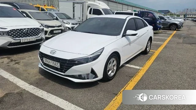 Hyundai Avante (CN7) 2021 Белый из Кореи