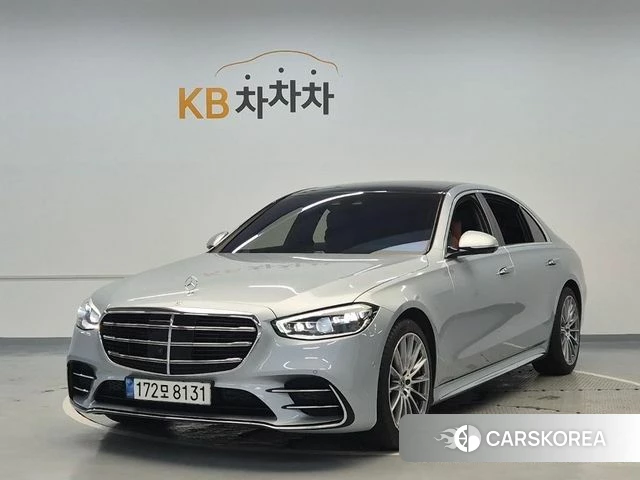 Mercedes-Benz S-Class W223 2021 Светло-серебряный цвет из Кореи