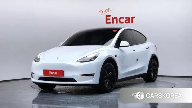 Tesla Model Y 2022 Белый из Кореи