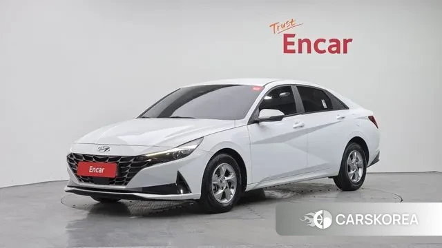 Hyundai Avante (CN7) 2021 Белый из Кореи