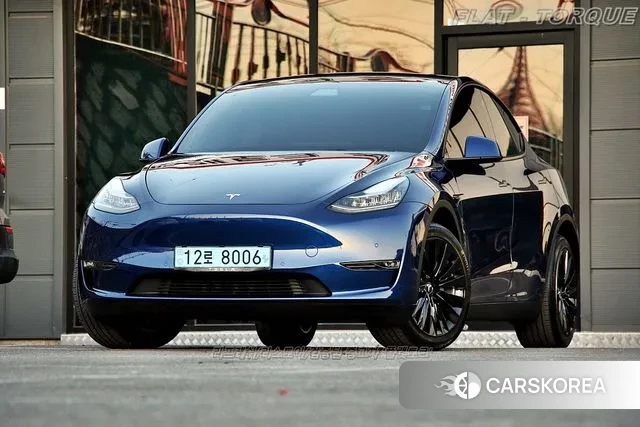 Tesla Model Y 2022 Синий из Кореи