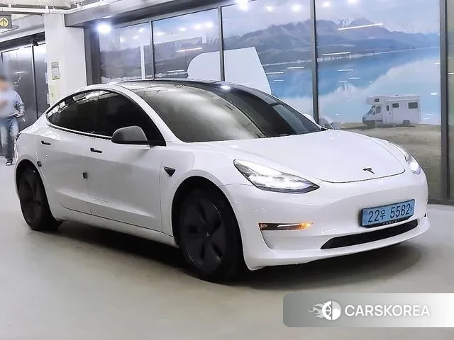 Tesla Model 3 2021 Белый из Кореи