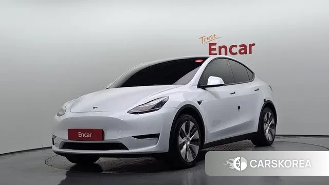 Tesla Model Y 2021 Белый из Кореи