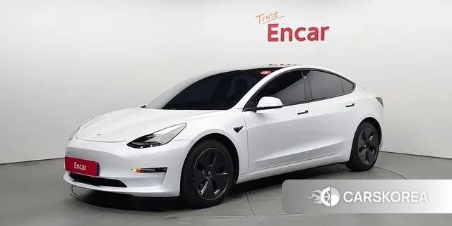 Tesla Model 3 2021 Белый из Кореи