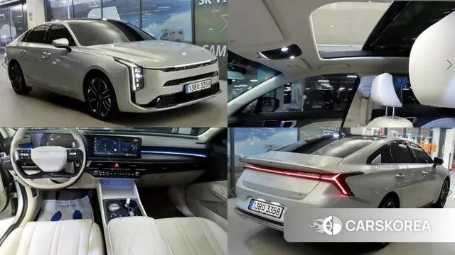 Kia The New K8 Hybrid 2024 Серебристо-серый из Кореи