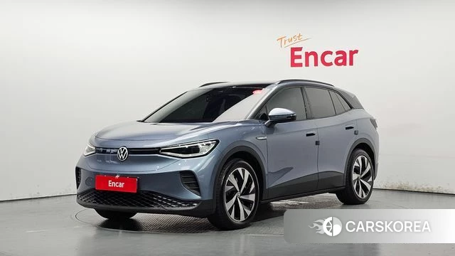 Volkswagen ID.4 2023 Небесно-голубой из Кореи