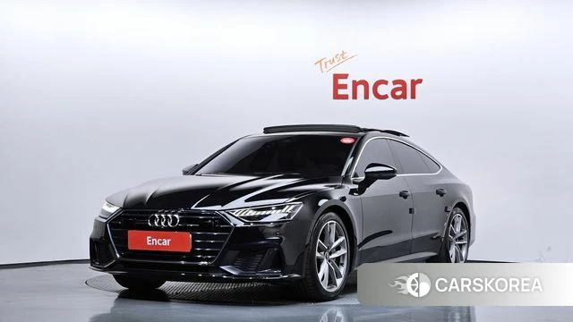 Audi A7 (4K) 2021 Черный из Кореи