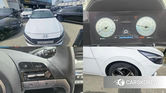 Hyundai Avante (CN7) 2020 Белый из Кореи