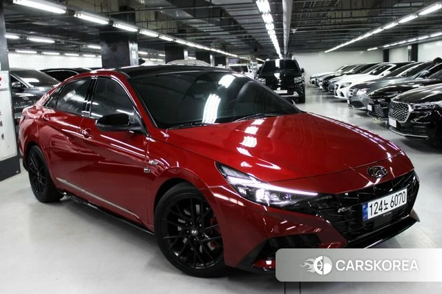 Hyundai Avante (CN7) 2020 Красный из Кореи