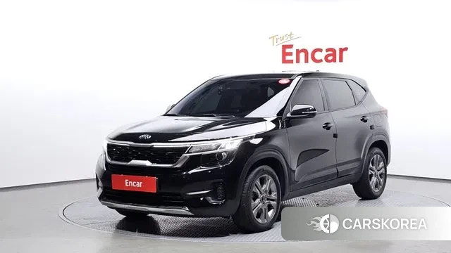 Kia Seltos 2020 Черный из Кореи