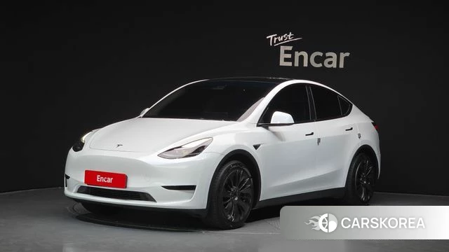 Tesla Model Y 2023 Белый из Кореи
