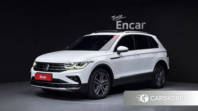 Volkswagen Tiguan second Generation 2021 Белый из Кореи