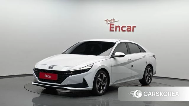 Hyundai Avante (CN7) 2021 Белый из Кореи