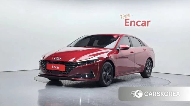 Hyundai Avante Hybrid (CN7) 2022 Красный из Кореи