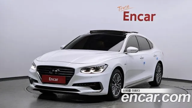 Hyundai Grandeur IG Hybrid 2018 Белый из Кореи