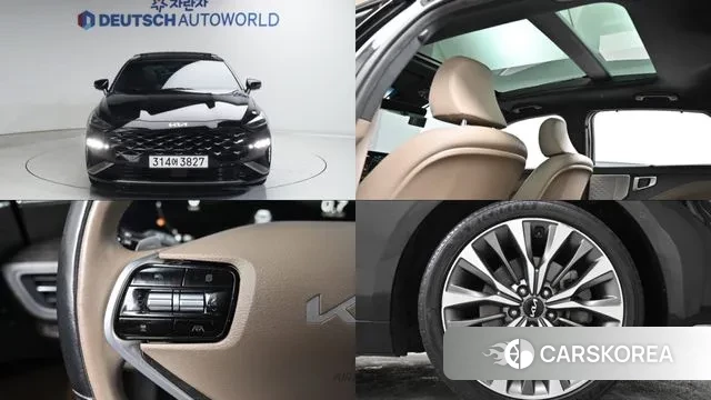 Kia K8 2021 Черный из Кореи