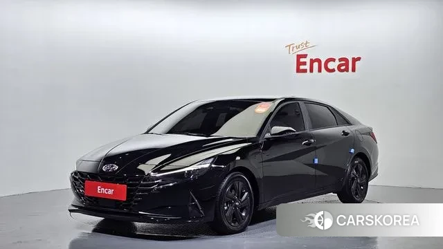 Hyundai Avante Hybrid (CN7) 2021 Черный из Кореи