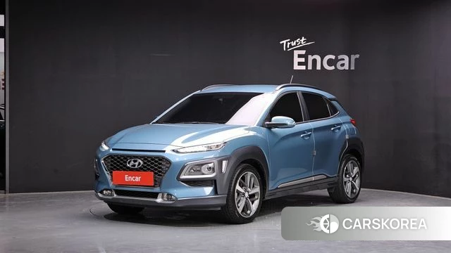 Hyundai Kona 2018 Небесно-голубой из Кореи