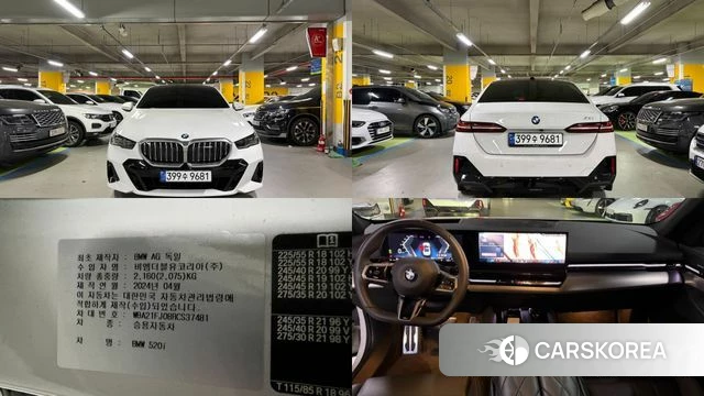 BMW 5 Series (G60) 2024 Белый из Кореи