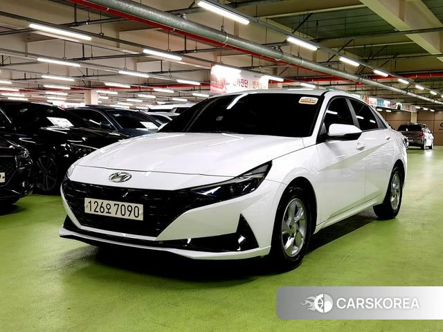 Hyundai Avante (CN7) 2021 Белый из Кореи