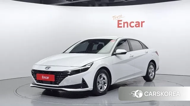 Hyundai Avante (CN7) 2021 Белый из Кореи