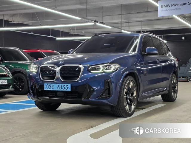 BMW iX3 2022 Синий из Кореи
