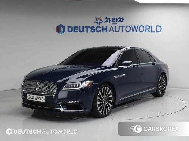 Lincoln Continental 10th Generation 2018 Синий из Кореи