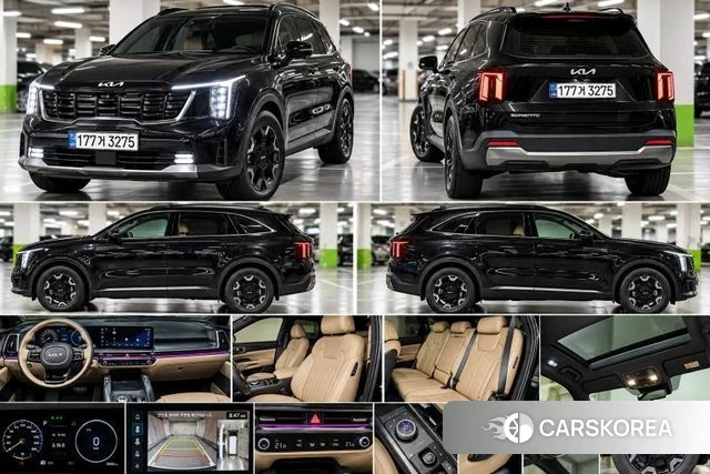 Kia The New Sorento 4th Generation 2024 Черный из Кореи