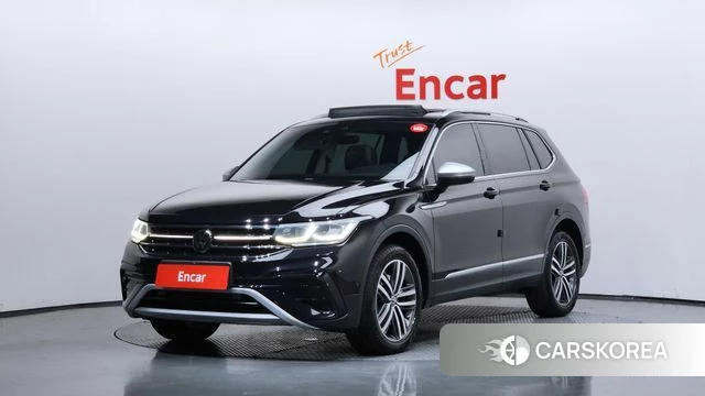 Volkswagen Tiguan Allspace 2022 Черный из Кореи