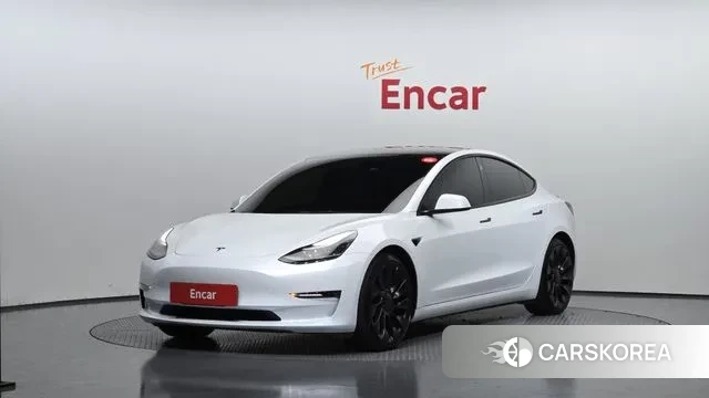 Tesla Model 3 2022 Белый из Кореи