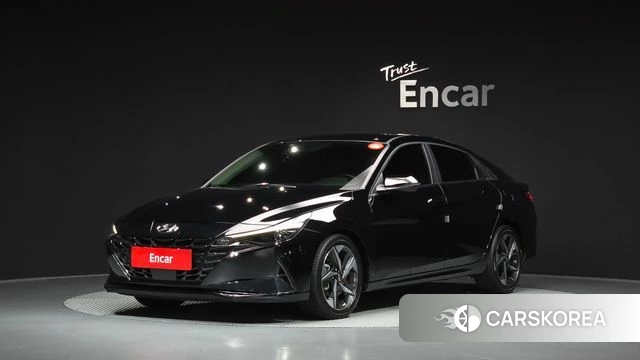 Hyundai Avante (CN7) 2021 Черный из Кореи
