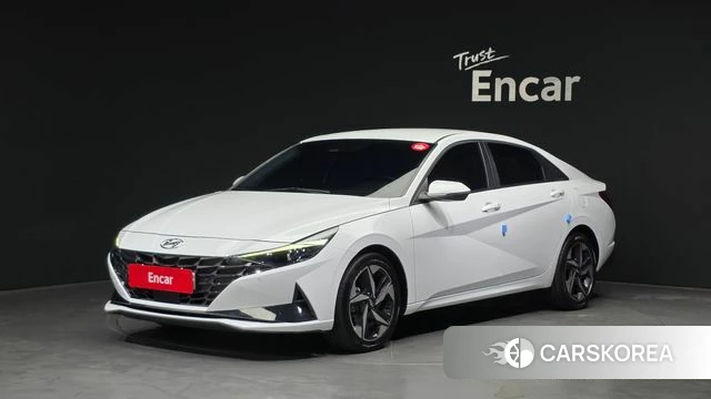 Hyundai Avante Hybrid (CN7) 2022 Белый из Кореи